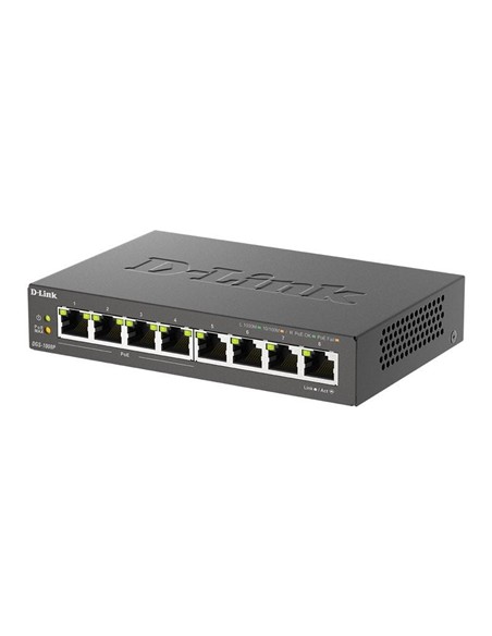 SWITCH D-LINK GIGABIT 8 PUERTOS DGS-1008P/E (4XPOE
