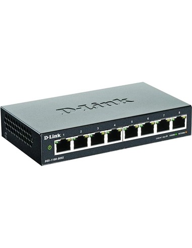 SWITCH D-LINK GIGABIT 8 PUERTOS DGS-1100-08V2/E EA