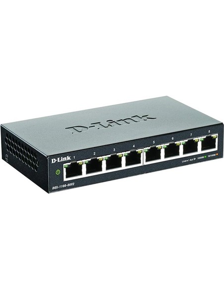 SWITCH D-LINK GIGABIT 8 PUERTOS DGS-1100-08V2/E EA