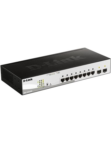 SWITCH D-LINK GIGABIT 8 PUERTOS DGS-1210-08P POE U