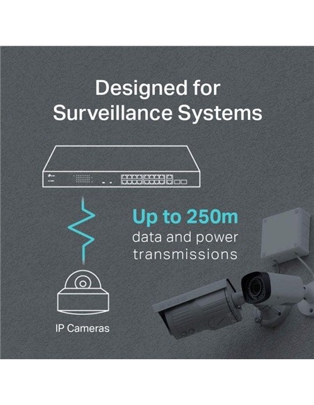 SWITCH TP-LINK 16 PUERTOS 10/100MBPS + 2 10/100/10