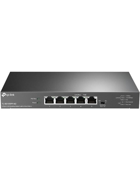 SWITCH TP-LINK ETHERNET 5 PUERTOS 2.5G POE+ TL-SG1