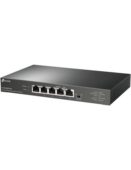 SWITCH TP-LINK ETHERNET 5 PUERTOS 2.5G POE+ TL-SG1