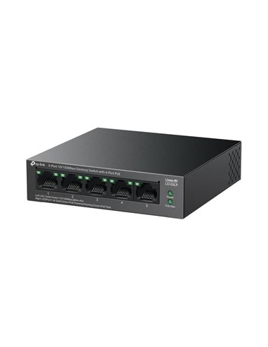 SWITCH TP-LINK ETHERNET 5 PUERTOS POE+ LS105LP