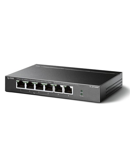 SWITCH TP-LINK ETHERNET 6 PUERTOS ( 4 POE ) TL-SF1