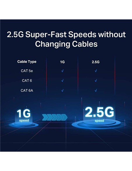 SWITCH TP-LINK GIGABIT 5 PUERTOS 2.5G TL-SG105-M2