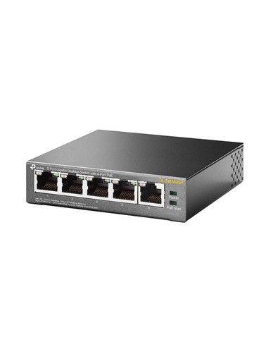SWITCH TP-LINK GIGABIT 5 PUERTOS 4 POE TL-SG1005P