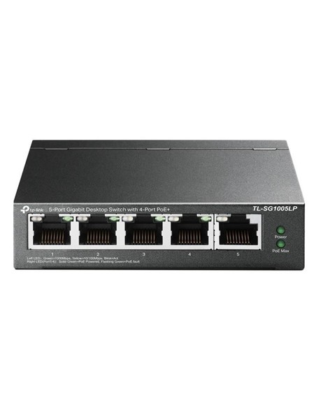 SWITCH TP-LINK GIGABIT 5 PUERTOS 4 POE+ TL-SG1005L