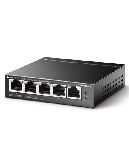 SWITCH TP-LINK GIGABIT 5 PUERTOS 4 POE+ TL-SG1005L