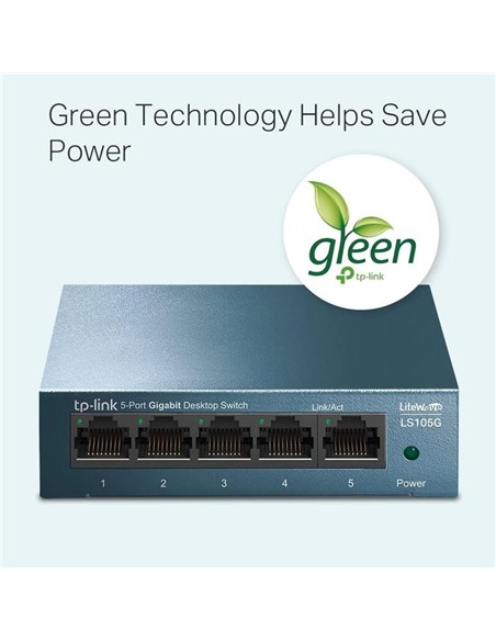 SWITCH TP-LINK GIGABIT 5 PUERTOS LS105G METALICO