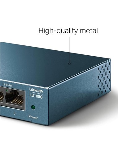 SWITCH TP-LINK GIGABIT 5 PUERTOS POE+ LS105GP