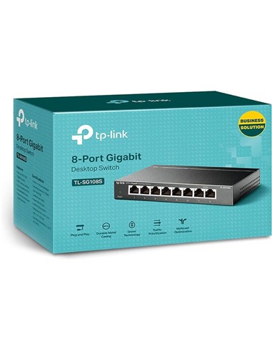 SWITCH TP-LINK GIGABIT 8 PUERTOS DESKTOP DUPLEX TL