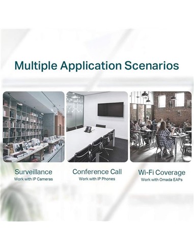 SWITCH TP-LINK GIGABIT 8 PUERTOS POE + 1 SFP TL-SG