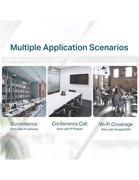 SWITCH TP-LINK GIGABIT 8 PUERTOS POE + 1 SFP TL-SG