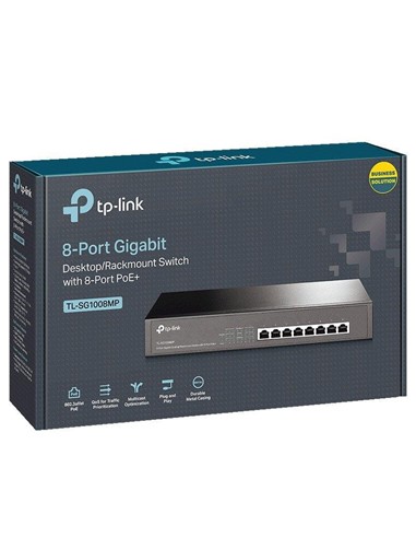 SWITCH TP-LINK GIGABIT 8 PUERTOS TL-SG1008P POE RA