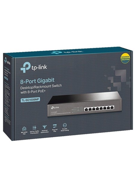 SWITCH TP-LINK GIGABIT 8 PUERTOS TL-SG1008P POE RA