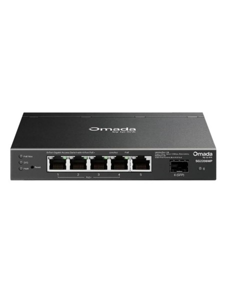 SWITCH TP-LINK OMADA GIGABIT 6 PUERTOS TL-SG2206MP