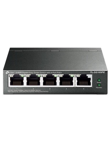 SWITCH TP-LINK TL-SG105PE GIGABIT 5 PUERTOS POE+ E