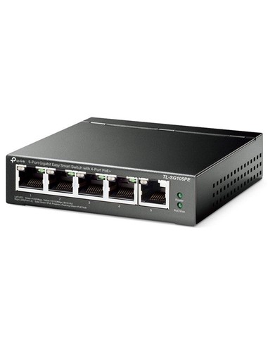 SWITCH TP-LINK TL-SG105PE GIGABIT 5 PUERTOS POE+ E