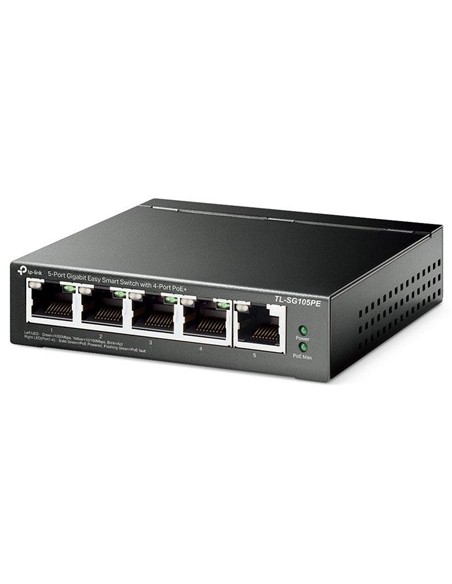 SWITCH TP-LINK TL-SG105PE GIGABIT 5 PUERTOS POE+ E