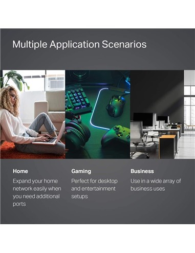 SWITCH TP-LINK TL-SG105S GIGABIT 5 PUERTOS METALIC