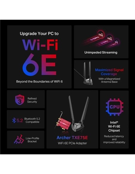 WIRELESS REPEATER TP-LINK AXE5400 WIFI 6E TRI-BAND