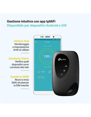 WIRELESS ROUTER PORTABLE TP-LINK MIFI M7010 4G LTE