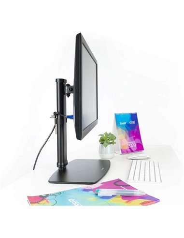 SOPORTE DE MESA TV MONITOR TOOQ REG.ALTURA GIR. IN
