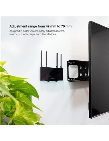 SOPORTE DE PARED UNIVERSAL TOOQ PARA ROUTER MINI P