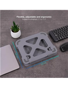 SOPORTE ELEVADOR TOOQ PARA PORTATILES HASTA 17.3 2