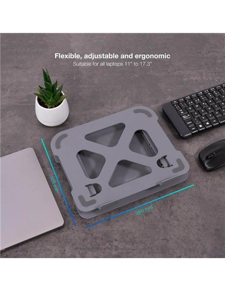 SOPORTE ELEVADOR TOOQ PARA PORTATILES HASTA 17.3