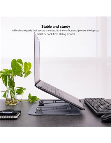 SOPORTE ELEVADOR TOOQ PARA PORTATILES HASTA 17.3