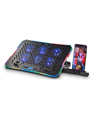 SOPORTE + VENTILADOR NOTEBOOK NGS HEROSTAND RGB BL