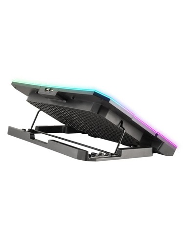 SOPORTE + VENTILADOR NOTEBOOK NGS HEROSTAND RGB BL
