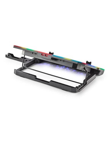 SOPORTE + VENTILADOR NOTEBOOK NGS HEROSTAND RGB BL