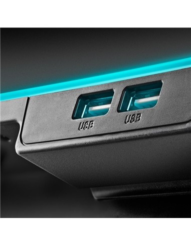 SOPORTE + VENTILADOR NOTEBOOK NGS HEROSTAND RGB BL