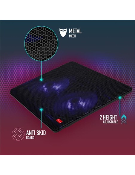 SOPORTE + VENTILADOR NOTEBOOK NGS JETSTAND BLACK