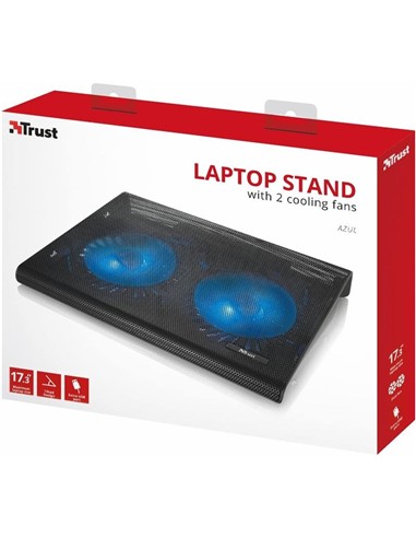 SOPORTE + VENTILADOR NOTEBOOK TRUST HASTA 17.4 BLA