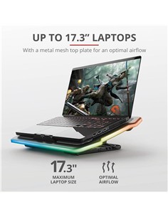 SOPORTE + VENTILADOR TRUST GXT1126 AURA REFRIGERAC 2