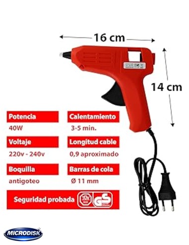 PISTOLA DE COLA CALIENTE 40 w