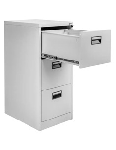 ARCHIVADOR CARPETAS COLGANTES 3 CAJONES GRIS 2