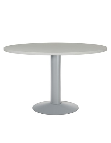 MESA DE REUNION REDONDA GRIS