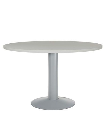 MESA DE REUNION REDONDA GRIS