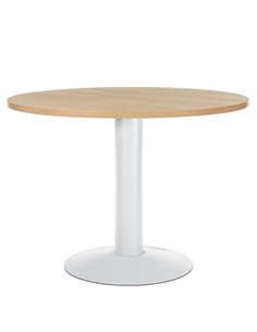 MESA DE REUNION REDONDA ROBLE