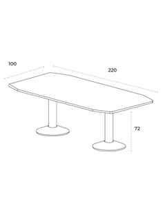 MESA DE REUNION RECTANGULAR GRIS 2