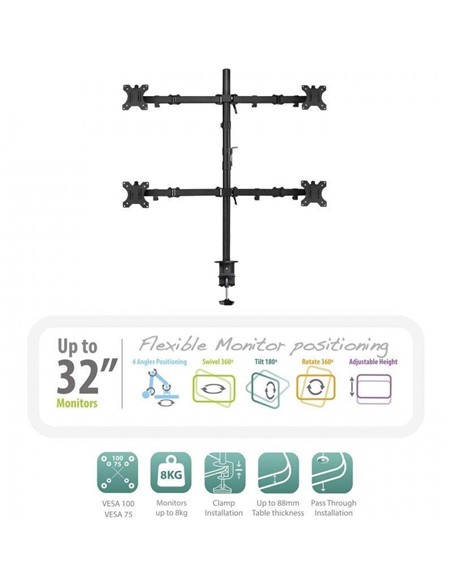 SOPORTE DE MESA TV/MONITOR EWENT EW1514 10-32 4 BR