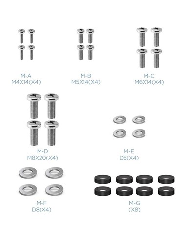 SOPORTE PARED TV MONITOR TOOQ 23-42 35KG BLACK