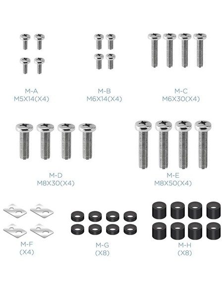 SOPORTE PARED TV MONITOR TOOQ 60-100 130KG BLACK