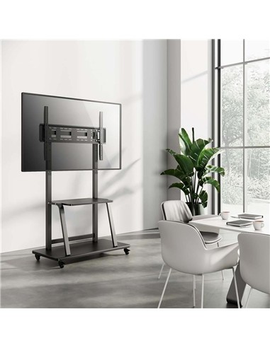 SOPORTE TV MONITOR AISENS SUELO CON RUEDAS 37-100
