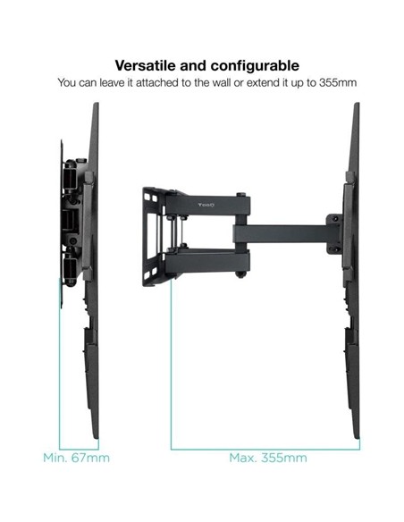 SOPORTE TV MONITOR TOOQ 37-80 40KG INCLINABLE/GIRA